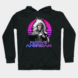 King Native American Rapper Hoodie